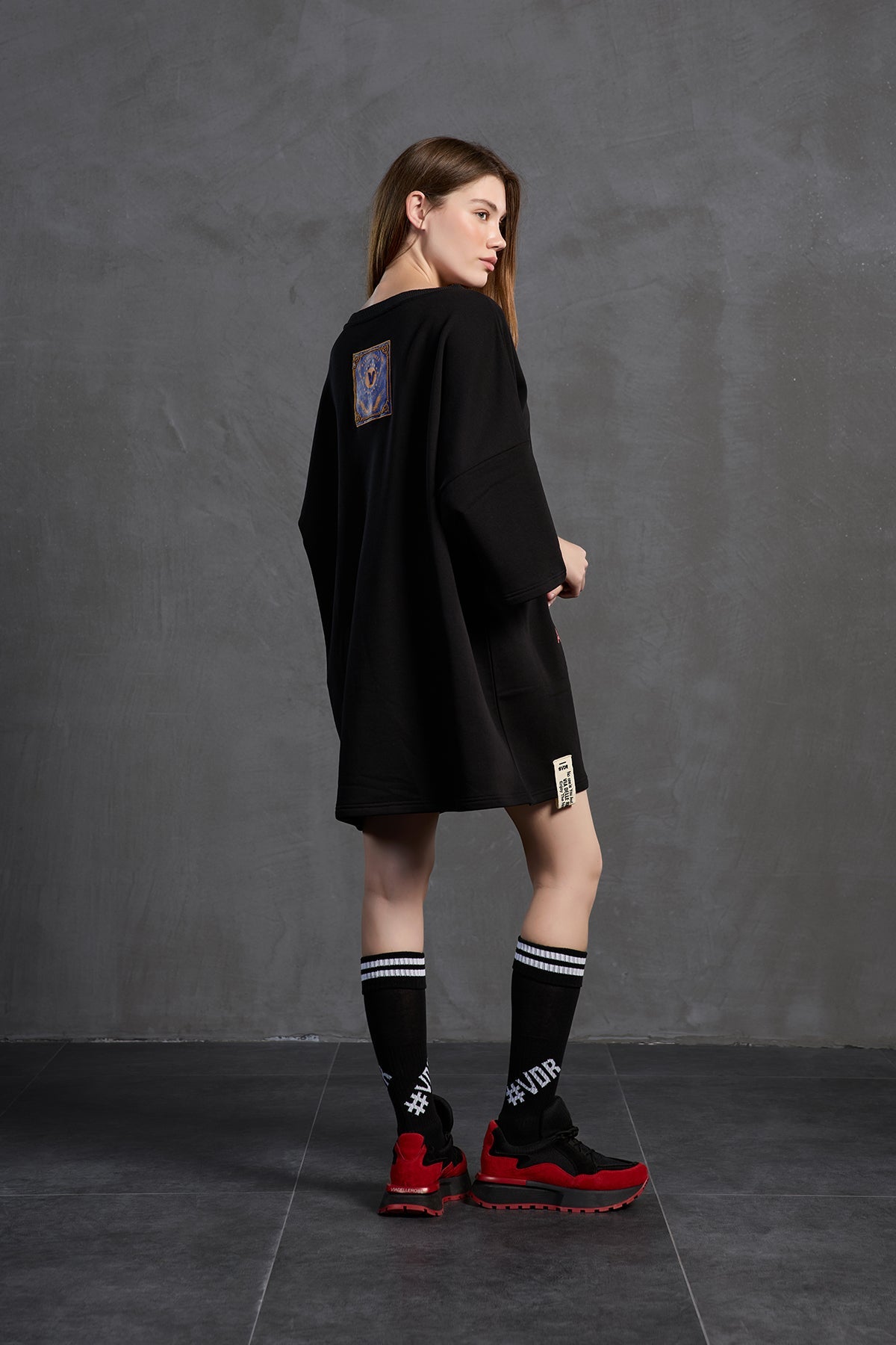 Black Knee-high Socks Socks Base2