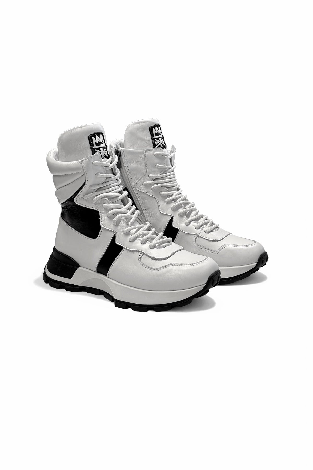 White Black Boots Tina4