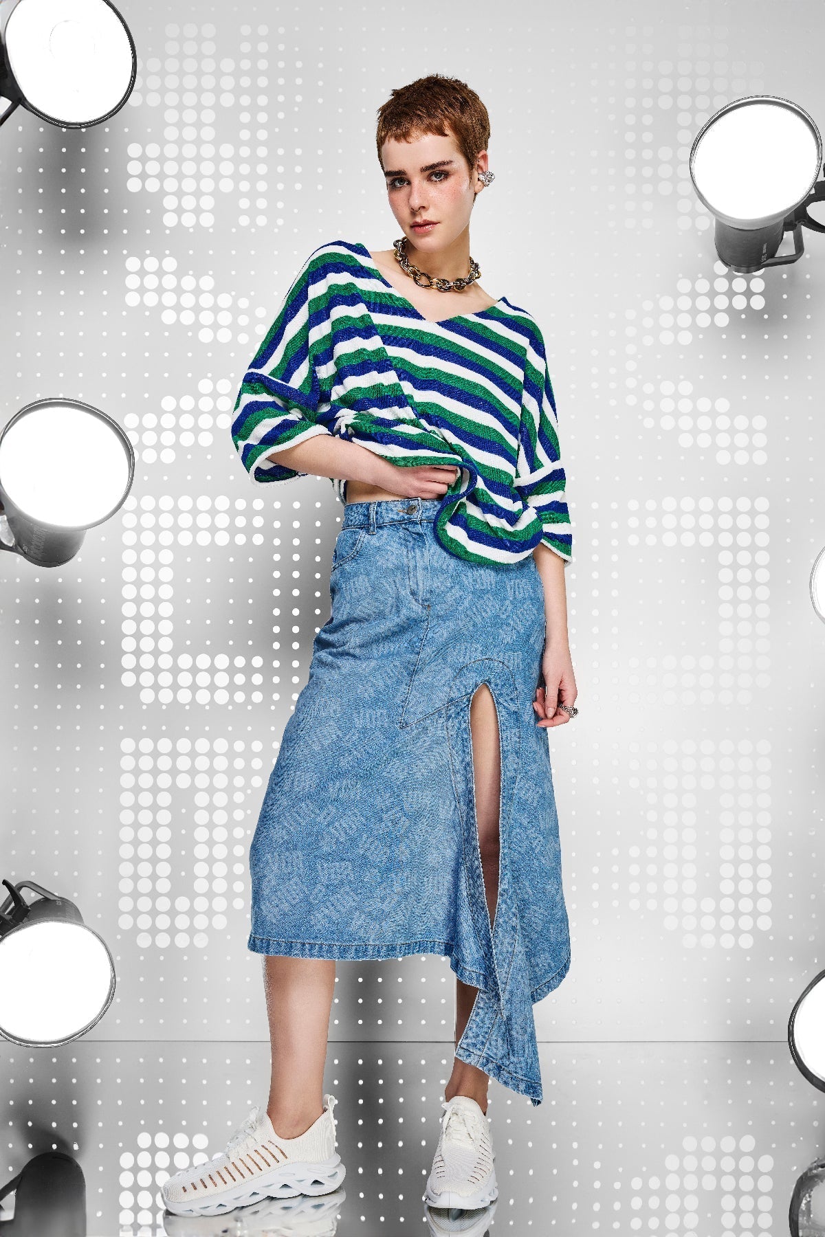 Blue Skirt 15032