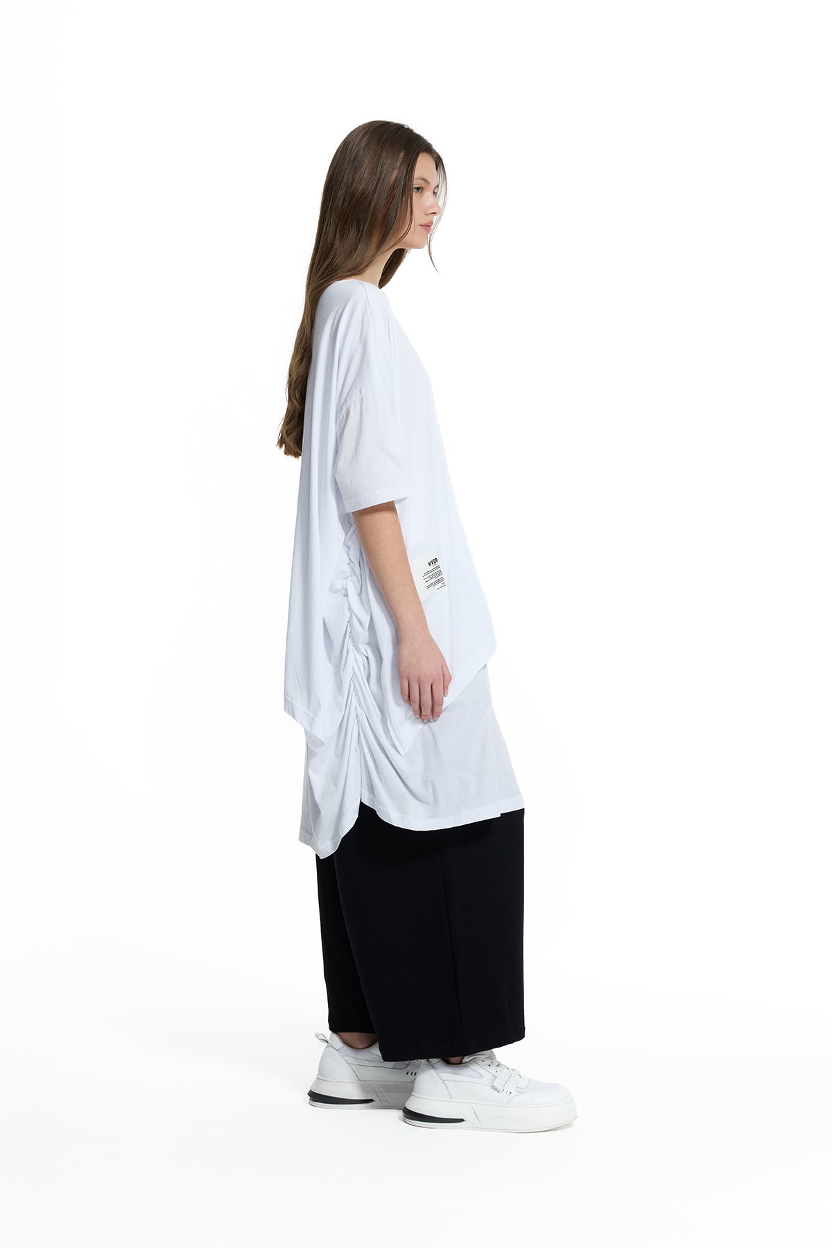White High-low Oversize Tunic 19175