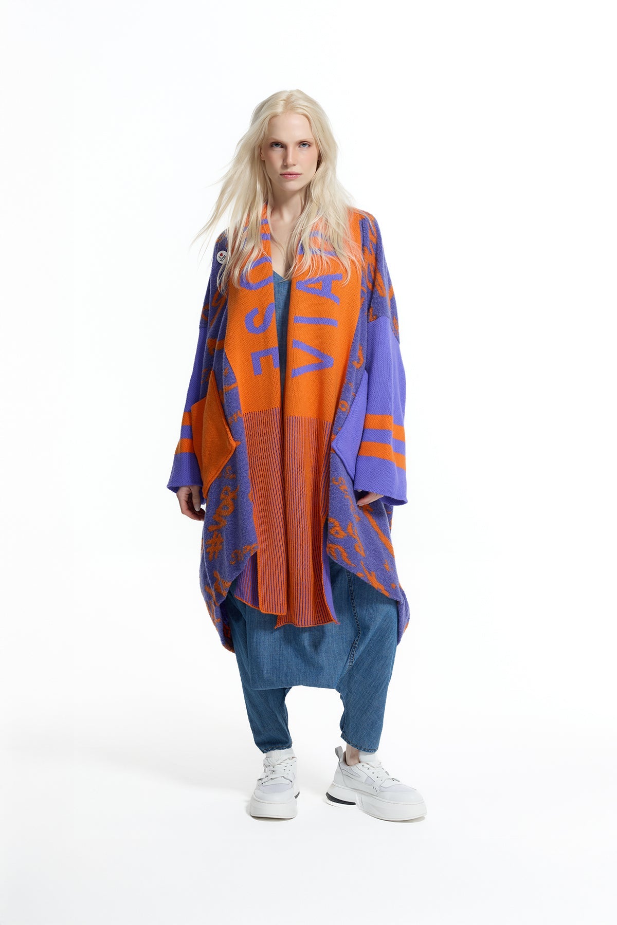 Lilac Orange Cardigan 19209