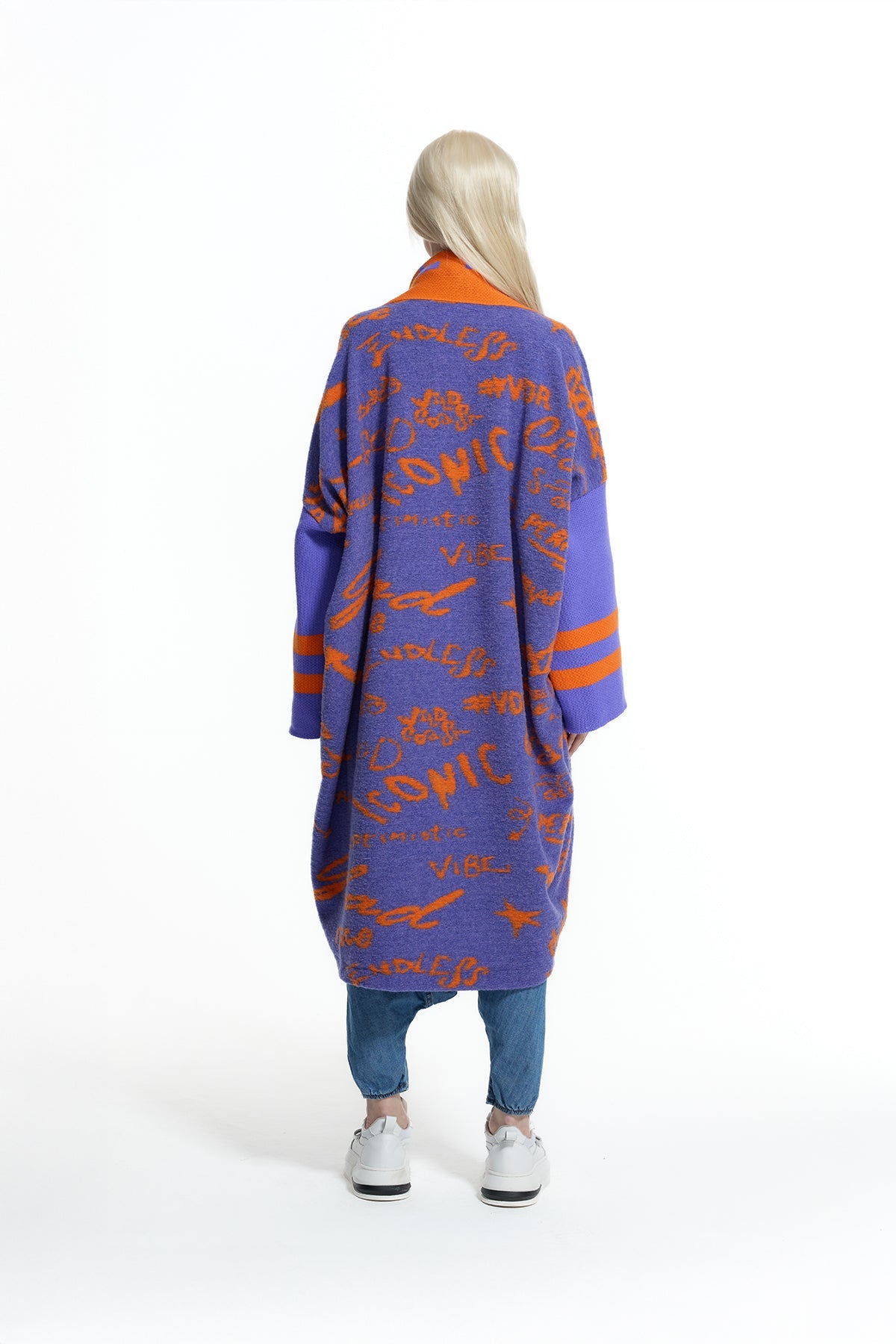 Lilac Orange Cardigan 19209