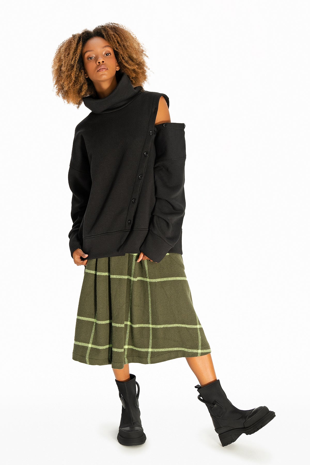 Kaki Skirt 10186