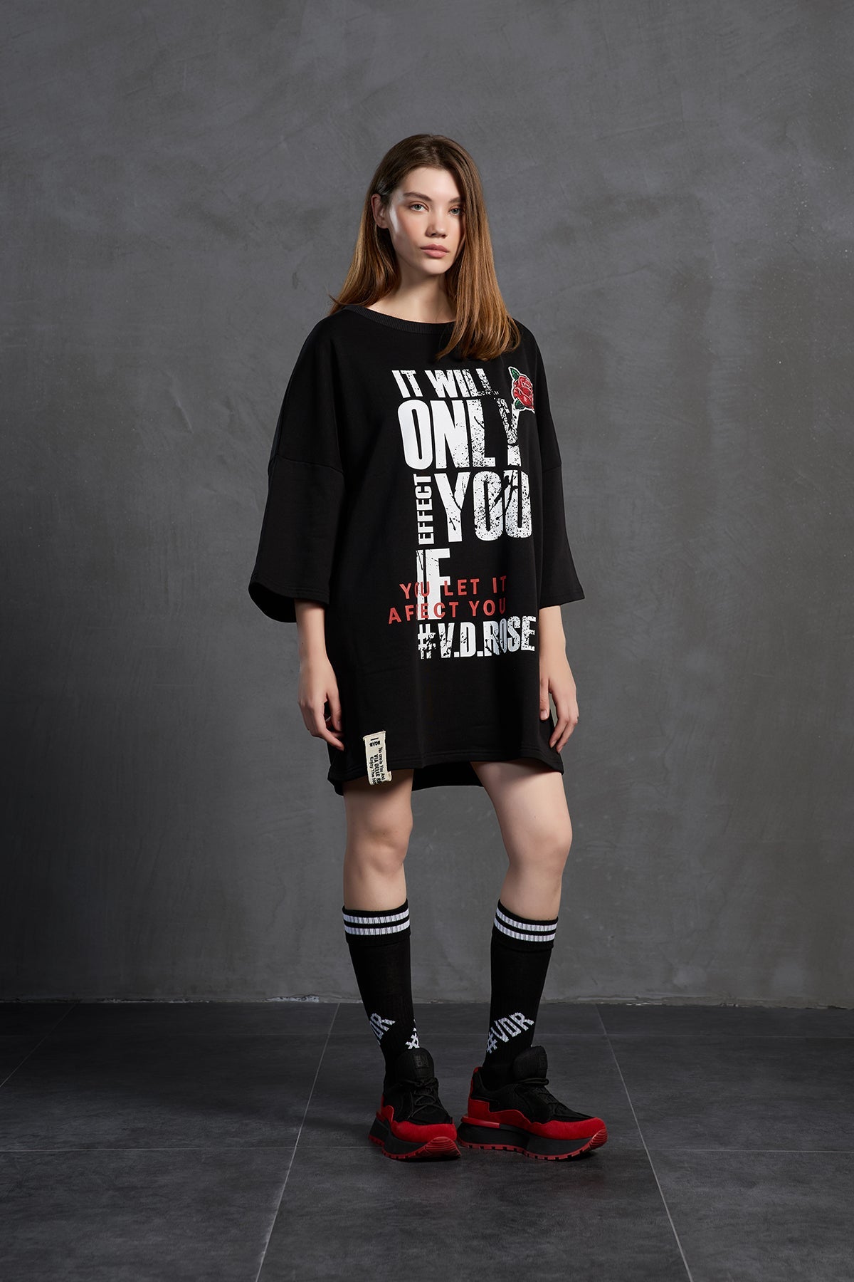 Black Oversized Sweatshirt 18215