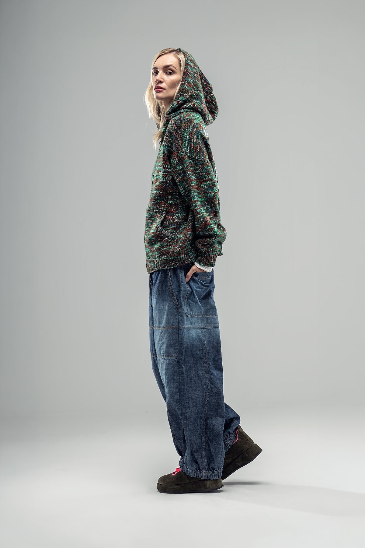 Multicolor Knit Sweater 20016