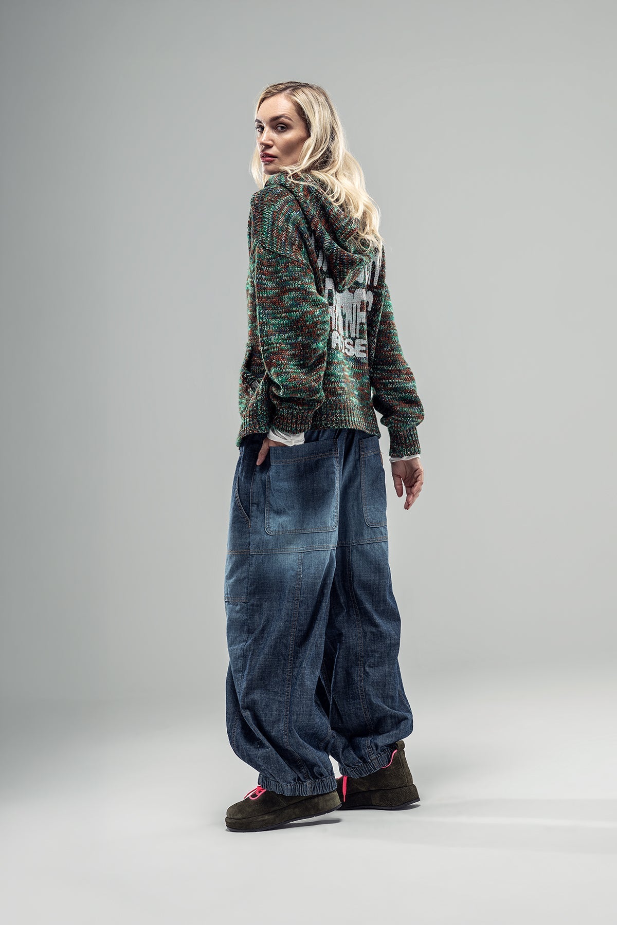 Multicolor Knit Sweater 20016