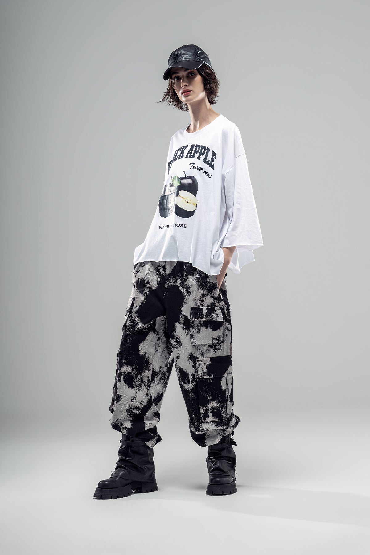 Black Grey Trousers 20114