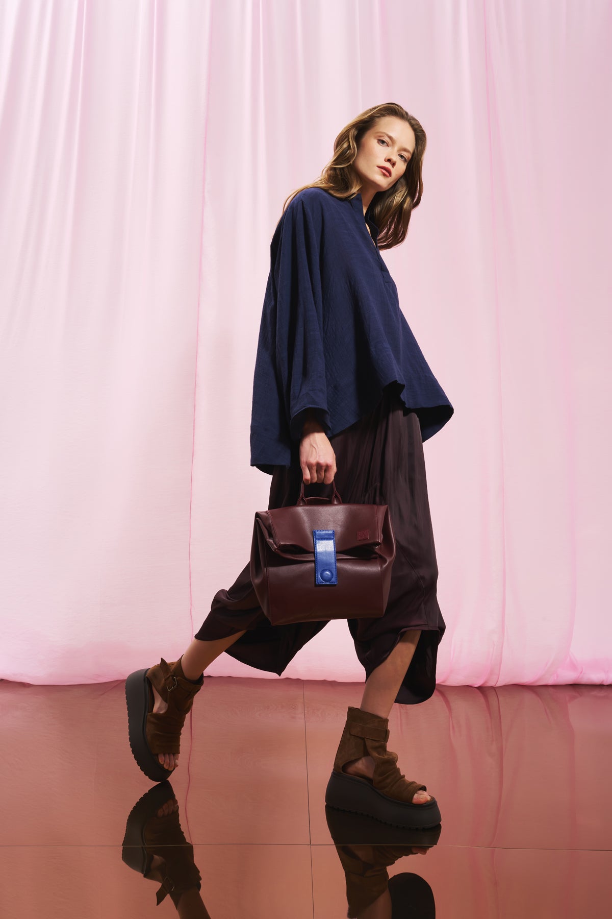 Burgundy Bag Row