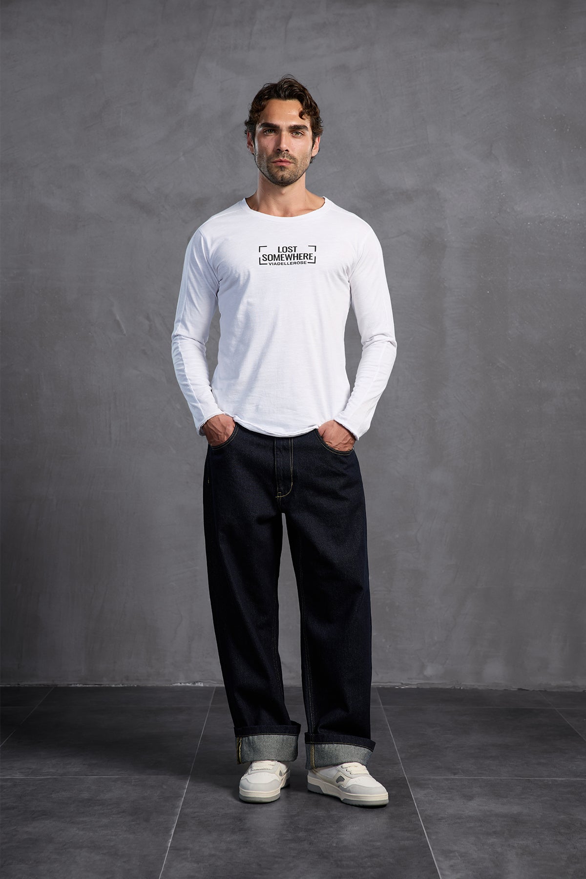 Blue Baggy Trousers 10016