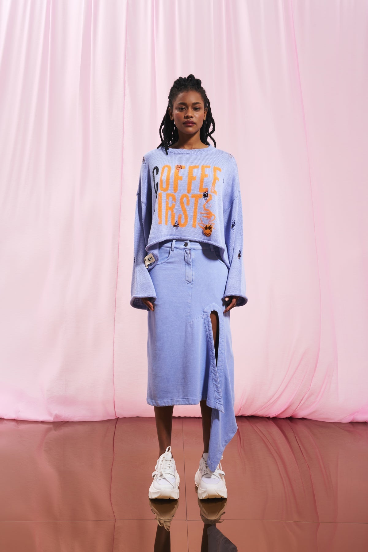 Lilac Knit Sweater 17181