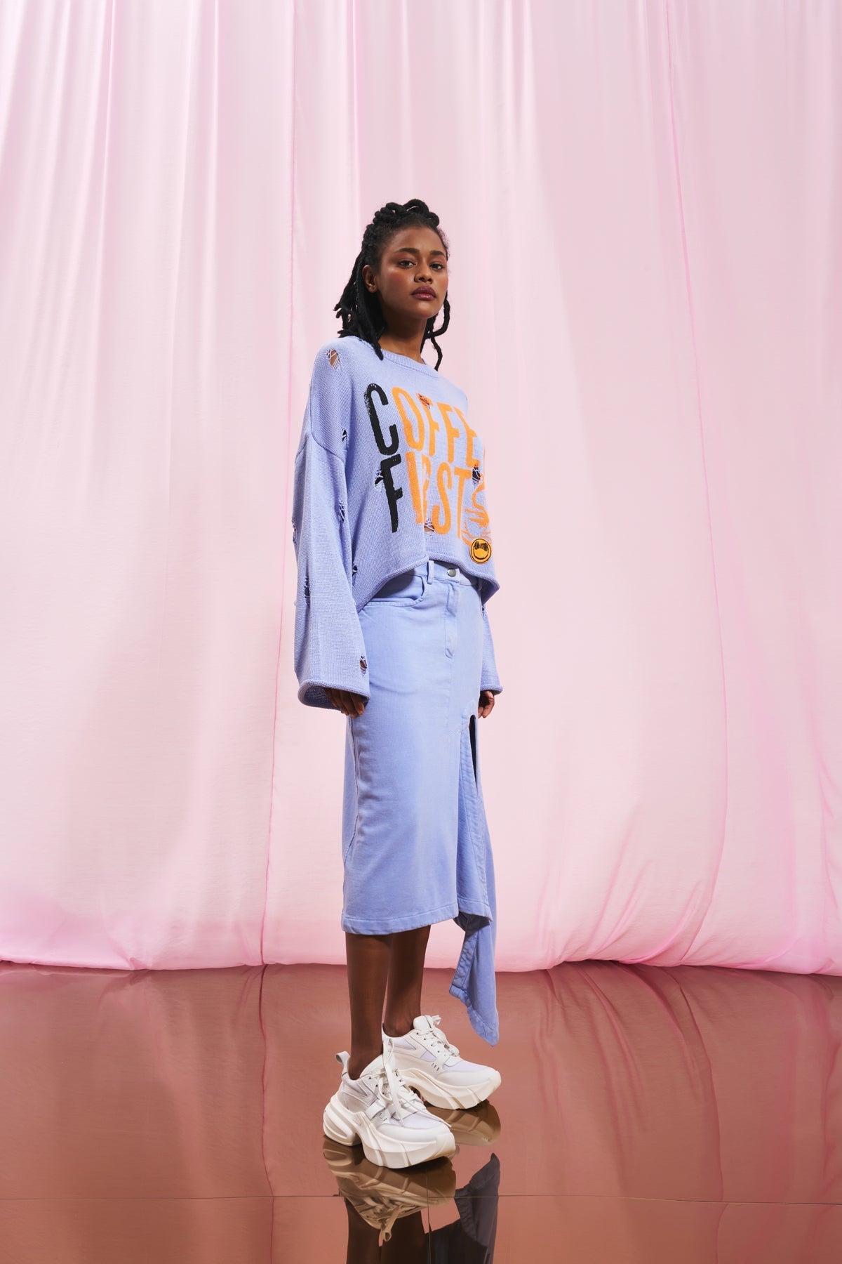 Lilac Knit Sweater 17181