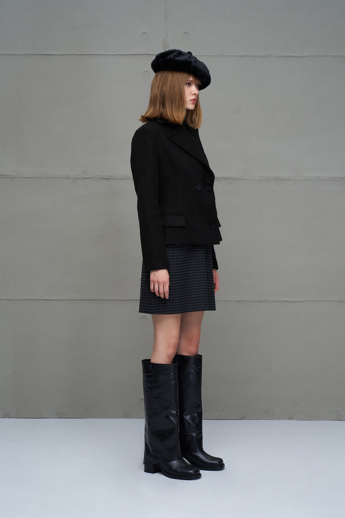 Black Buttoned Jacket 18110