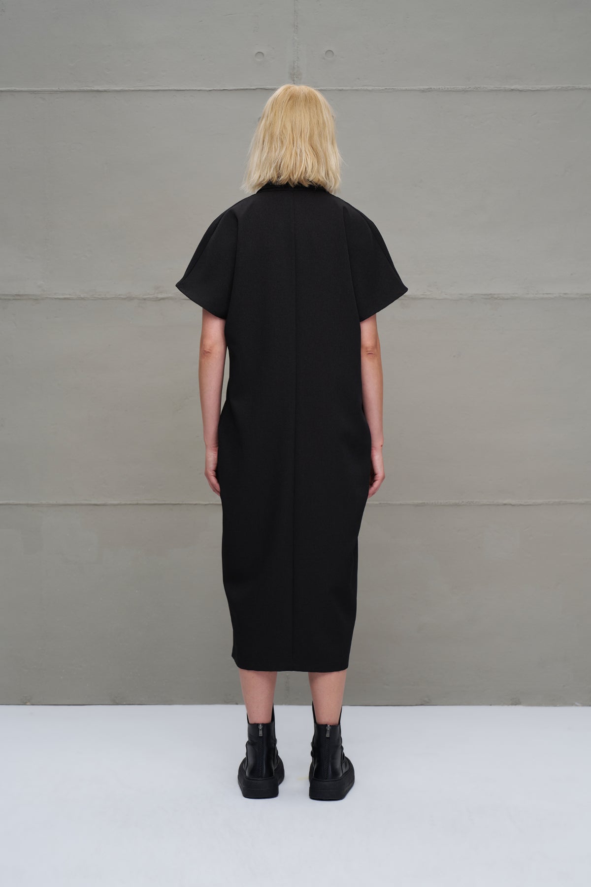 Black Oversize Long Dress 18275