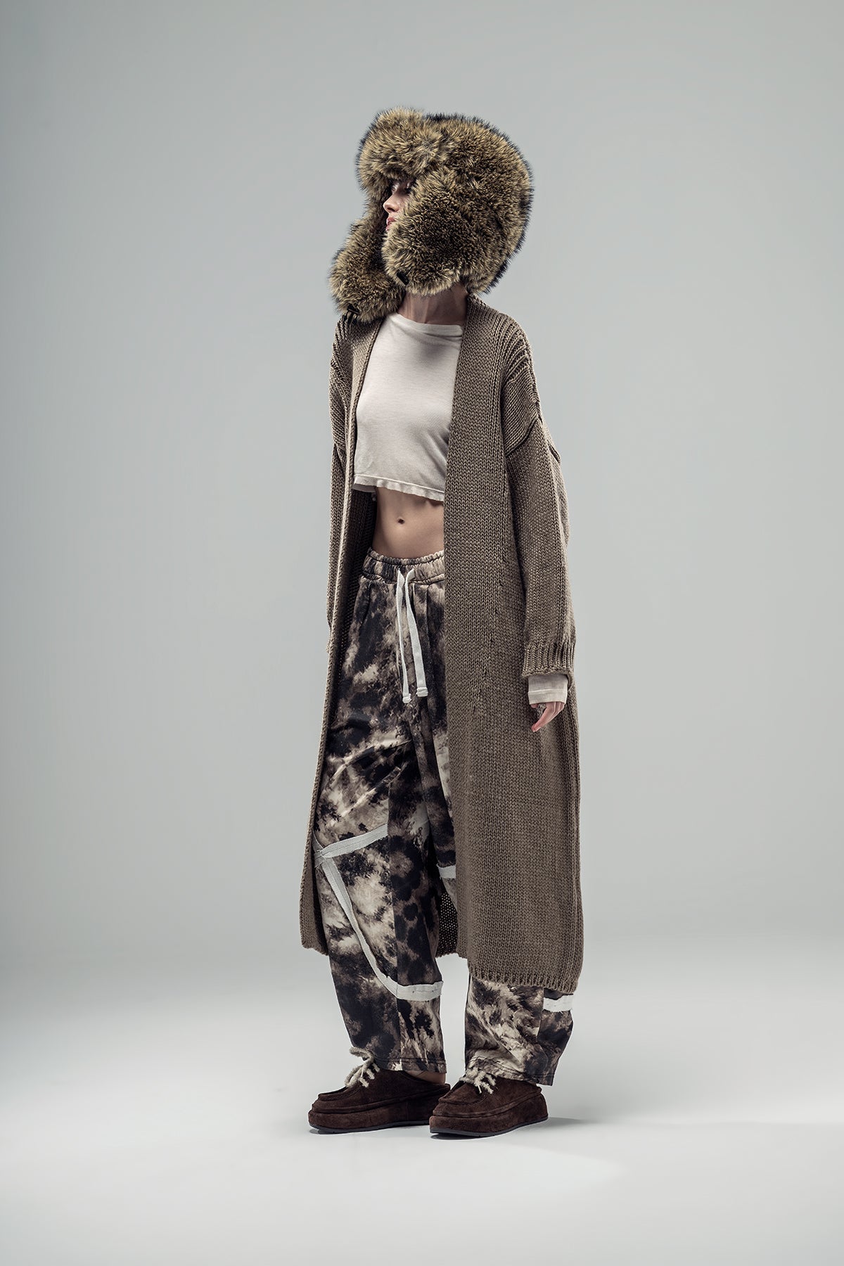 Light Brown Knit Cardigan 20020