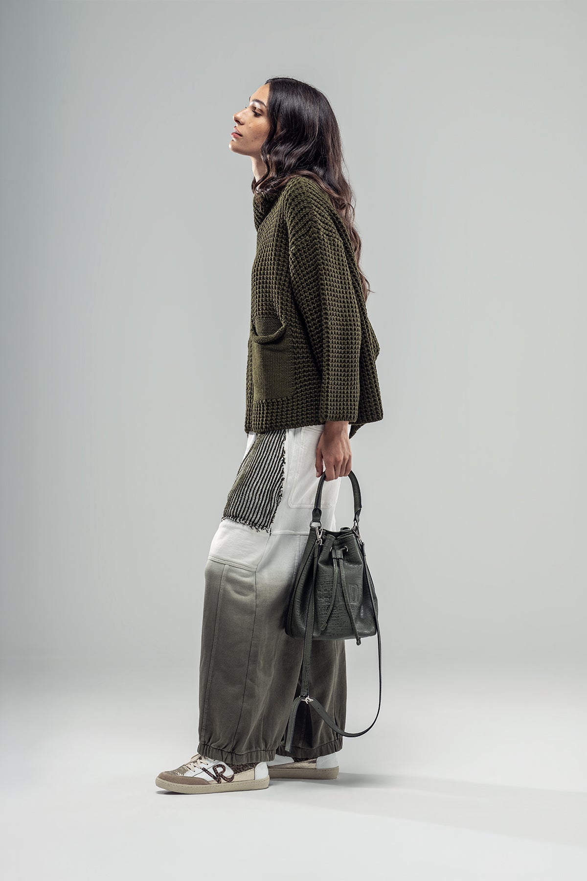 Khaki Knit Sweater 20029