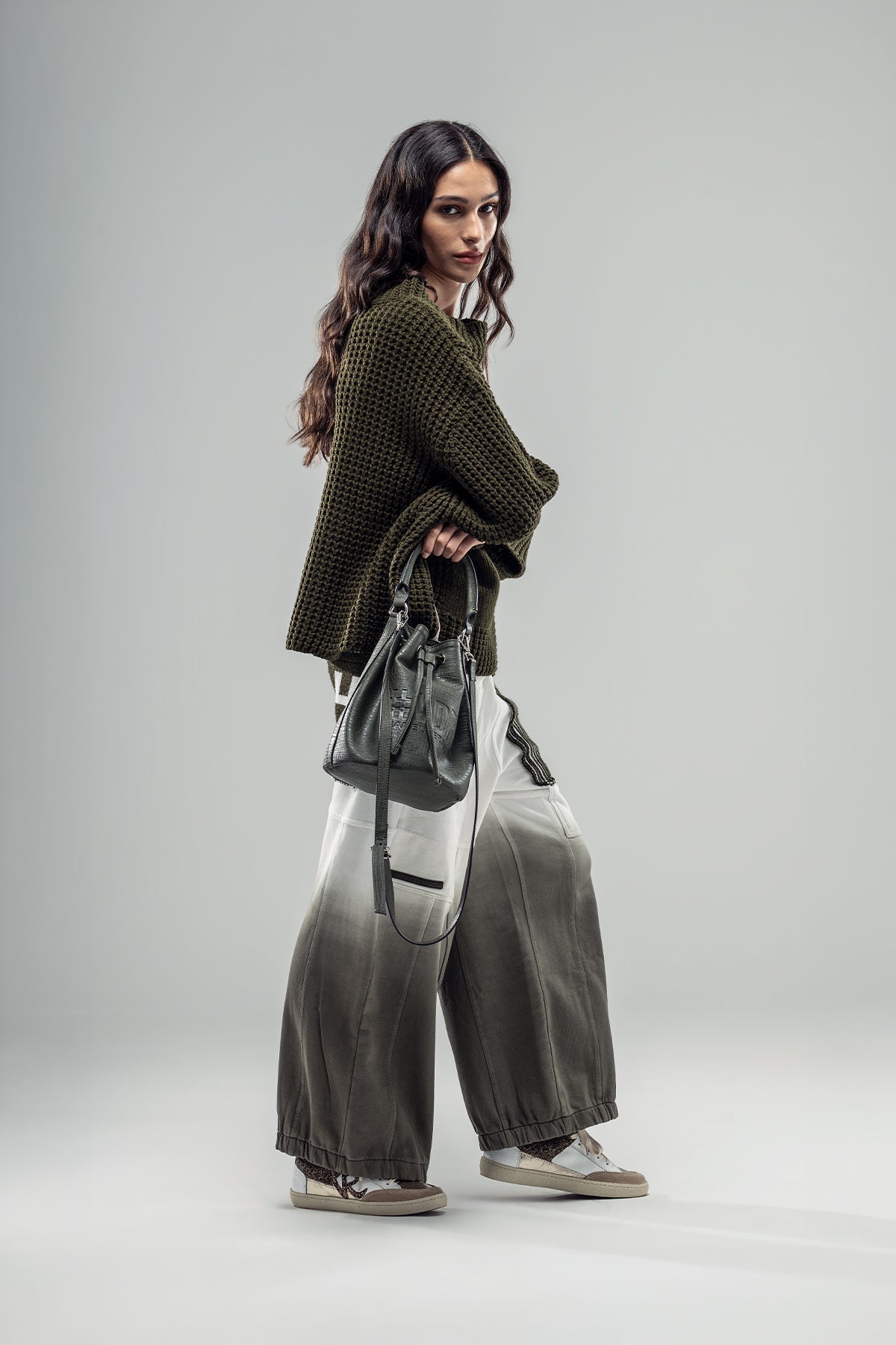 Khaki Knit Sweater 20029