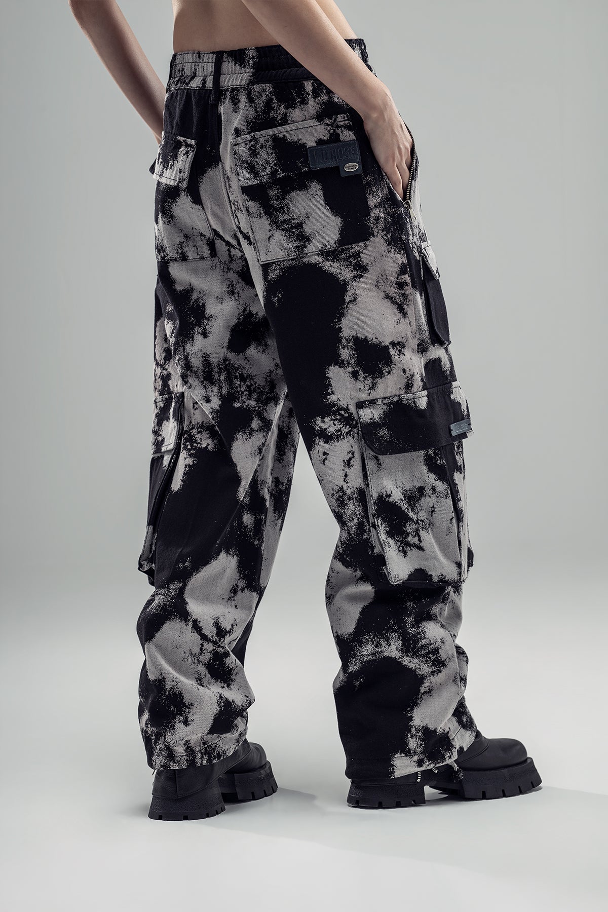 Black Grey Trousers 20114