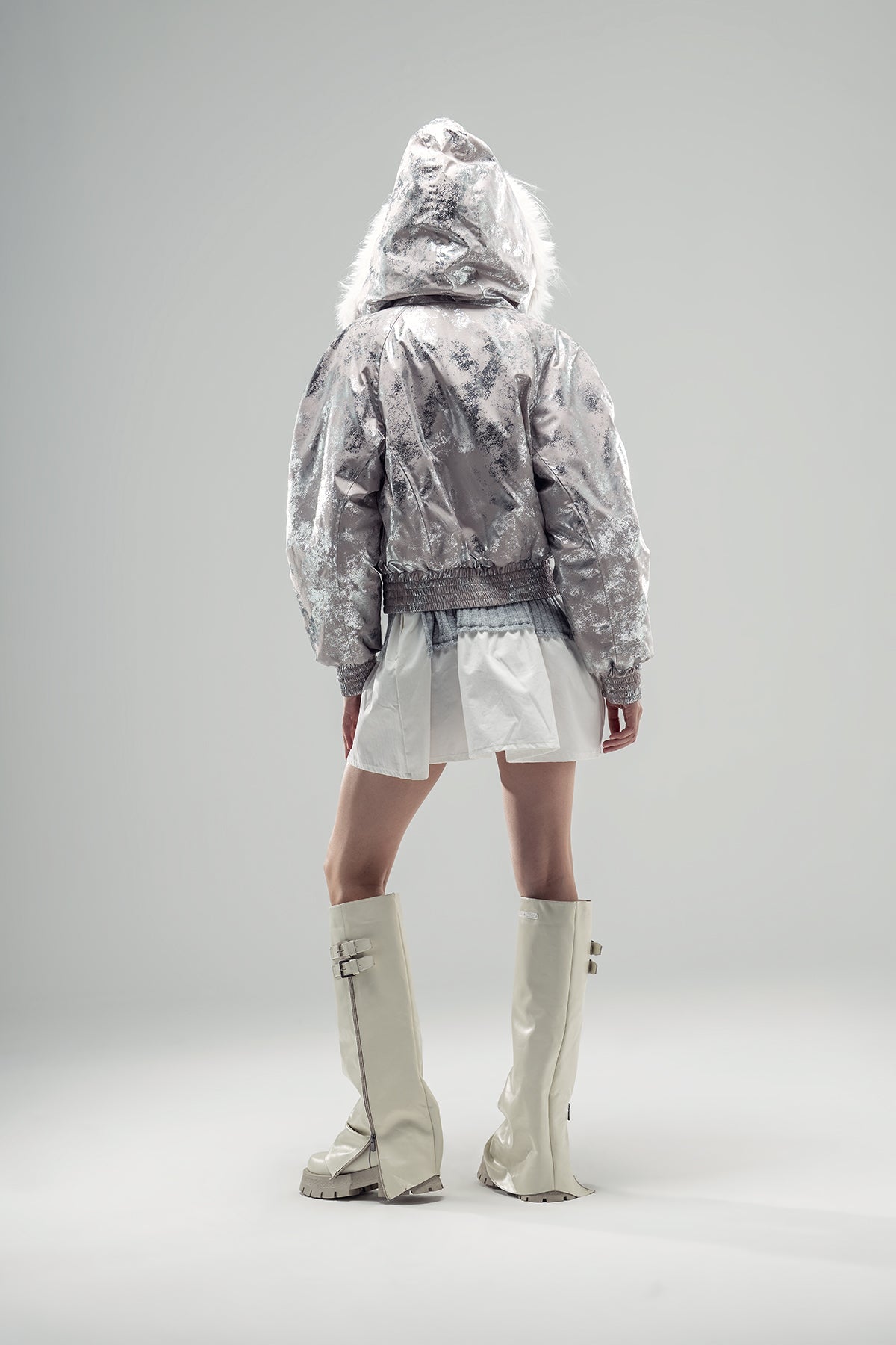Silver Beige Blouson 20240