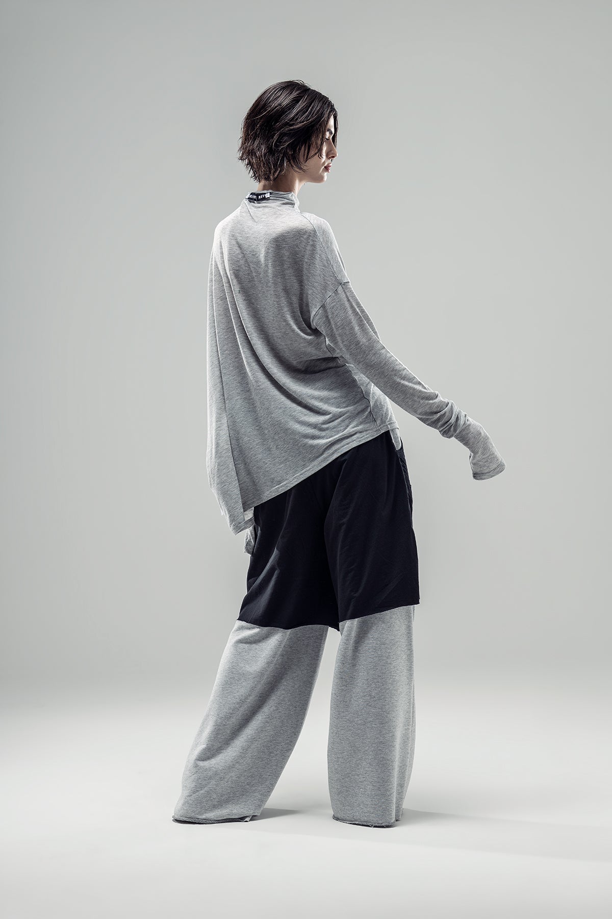 Grey Melange L S T-shirt 20276